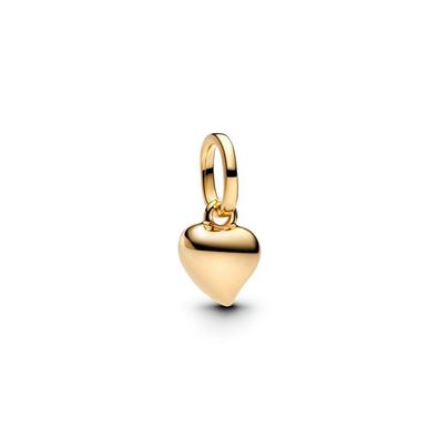 Bead - Vergoldet - Herz Mini-Charm-Anhänger