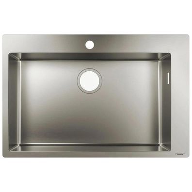 hansgrohe S71 S711-F660 Évier encastré 660, acier inoxydable