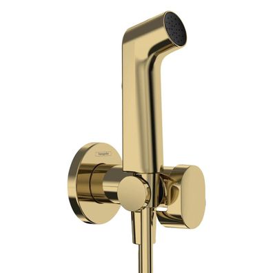 hansgrohe Bidette Handbrause 1jet S EcoSmart für Warmwasser mit Brausehalter und Brau