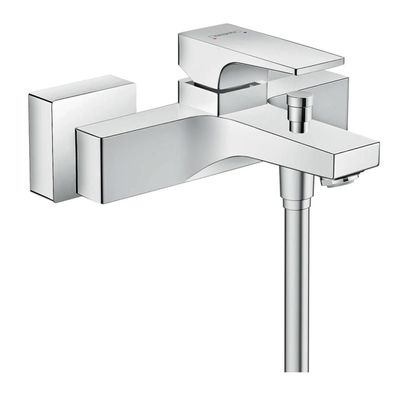 hansgrohe Metropol Einhebel-Wannenmischer Aufputz mit Hebelgriff, Chrom