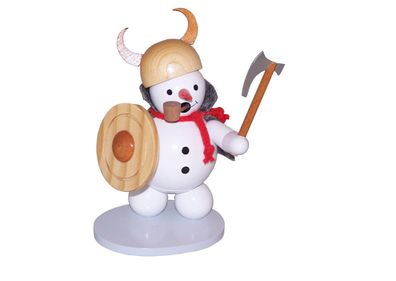 Räuchermann Schneemann Wikinger Höhe 13cm NEU Rauchmann Räucherfigur