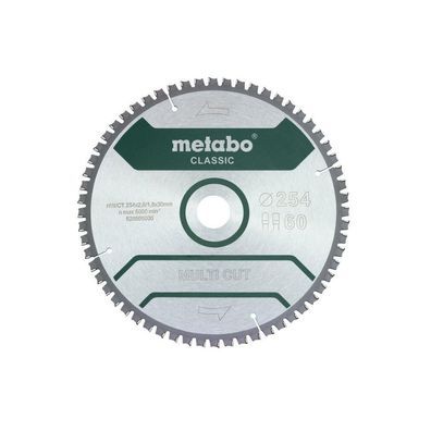 Metabo MultiCutClassic 254x30 60 FZ/TZ 5neg