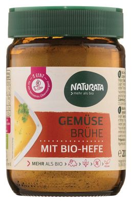 6x Naturata Gemüsebrühe mit Bio-Hefe 200g