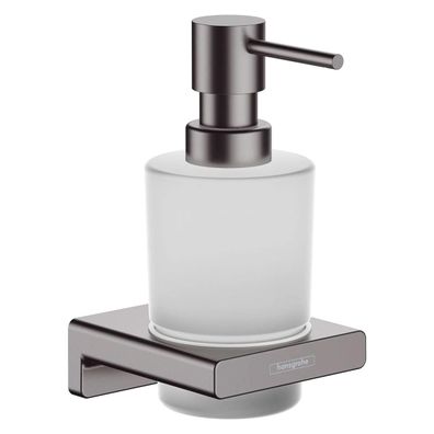 hansgrohe AddStoris Q Distributeur de savon, chrome noir brossé