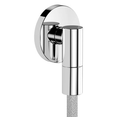 hansgrohe FixFit Fine S Wandanschluss mit Rückflussverhinderer, Chrom
