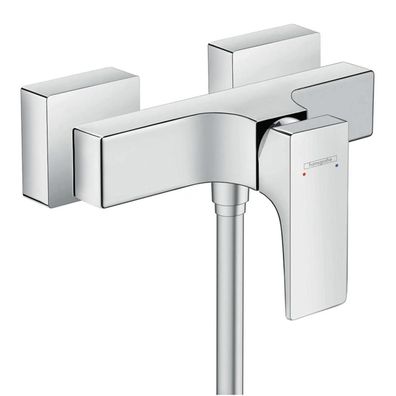 hansgrohe Metropol Einhebel-Brausemischer Aufputz mit Hebelgriff, Chrom