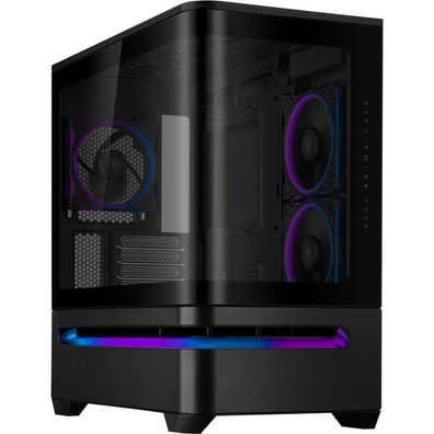 ASUS PRIME AP202 TG ARGB , Tower-Gehäuse (schwarz, Tempered Glass x 2)