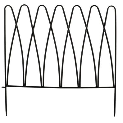 Esschert Design Beetzaunelement Wellenmuster 58 cm - Metall