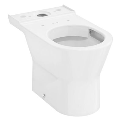 hansgrohe EluPura Original S Stand-WC für aufgesetzten Spülkasten mit horizontalem Ab