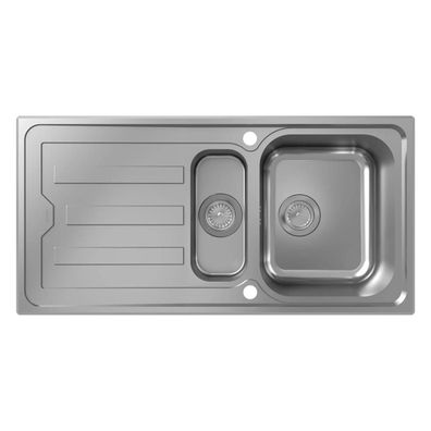 hansgrohe S44 S440-A517 100 évier encastrable 342/145 avec égouttoir et siphon automa