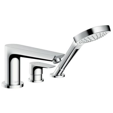 hansgrohe Talis E 3-Loch Einhebel-Wannenrandmischer für Secuflex, Chrom