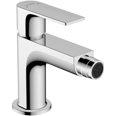 hansgrohe Rebris E Mitigeur monocommande pour bidet avec garniture de vidage à tige,