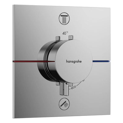 hansgrohe ShowerSelect Comfort E Thermostat Unterputz für 2 Verbraucher mit integrier