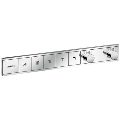hansgrohe RainSelect Thermostat Unterputz für 5 Verbraucher, Chrom
