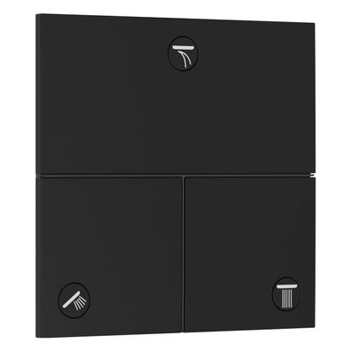 hansgrohe ShowerSelect Comfort E Ventil Unterputz für 3 Verbraucher, Mattschwarz