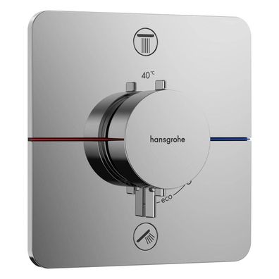 hansgrohe ShowerSelect Comfort Q Thermostat Unterputz für 2 Verbraucher, Chrom