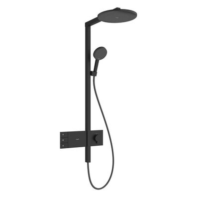 hansgrohe Raindance Alive S Showerpipe 300 2jet mit ShowerSelect Comfort, Mattschwarz