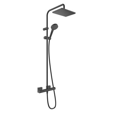 hansgrohe Vernis Shape Showerpipe 230 1jet EcoSmart mit Thermostat, Mattschwarz