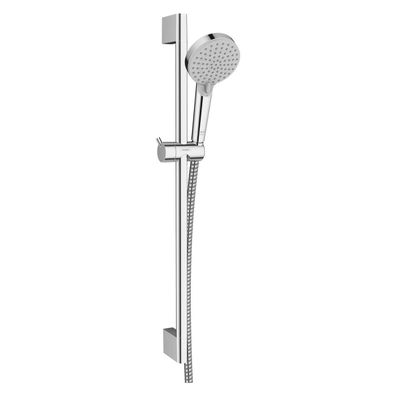 hansgrohe Vernis Blend Brauseset 100 Vario EcoSmart mit Brausestange Crometta 65 cm,