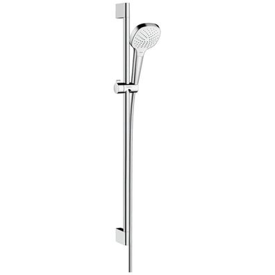 hansgrohe Croma Select E Brauseset 110 Vario EcoSmart mit Brausestange 90 cm, Weiß/Ch