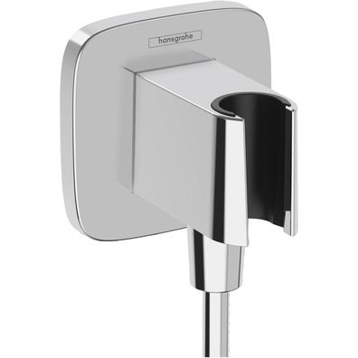 hansgrohe FixFit Q Wandanschluss mit Brausehalter, Chrom