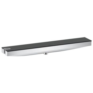 hansgrohe Rainfinity Wandanschluss Porter 500 mit Brausehalter links und Duschablage,