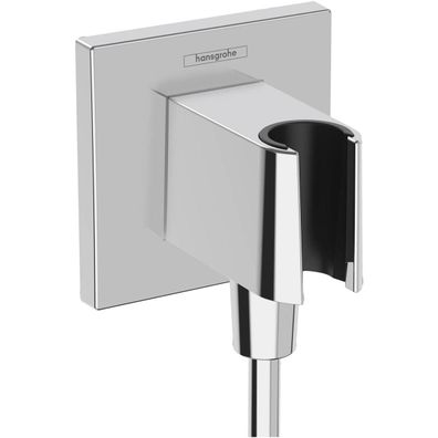 hansgrohe FixFit E Wandanschluss mit Brausehalter, Chrom
