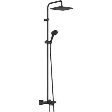 hansgrohe Vernis Shape Showerpipe 240 1jet mit Wannenthermostat, Mattschwarz