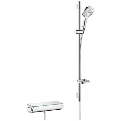 hansgrohe Raindance Select E Brausesystem Aufputz 120 3jet mit Ecostat Select Thermos
