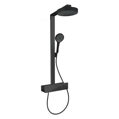 hansgrohe Rainfinity Showerpipe 250 1jet EcoSmart mit ShowerTablet 350, Mattschwarz