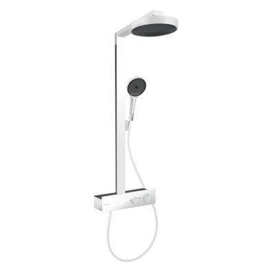 hansgrohe Rainfinity Showerpipe 250 1jet EcoSmart mit ShowerTablet 350, Mattweiß