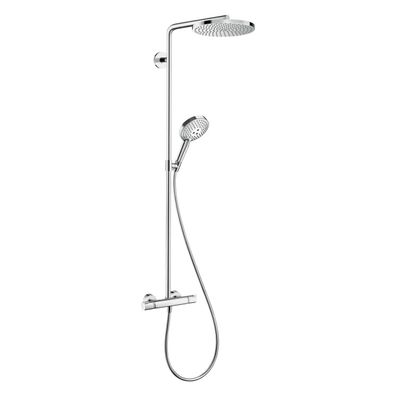 hansgrohe Raindance S Showerpipe 240 1jet PowderRain EcoSmart mit Thermostat, Chrom