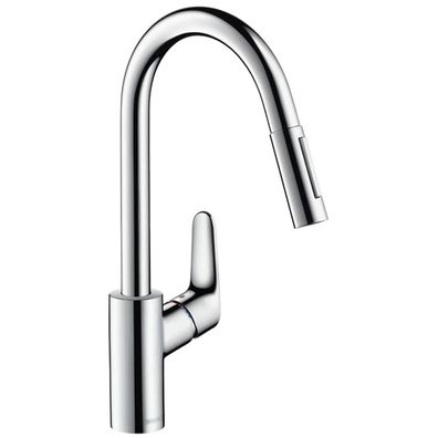 hansgrohe Focus M41 Einhebel-Küchenmischer 240, Ausziehbrause, 2jet, Chrom