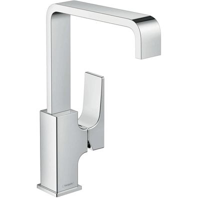 hansgrohe Metropol Einhebel-Waschtischmischer 230 mit Hebelgriff und Push-Open Ablauf