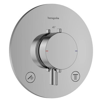 hansgrohe Ecostat Comfort S Thermostat Unterputz für 2 Verbraucher, Chrom