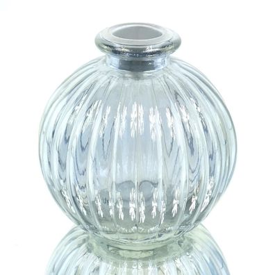 GASPER Mini Kugel-Kerzenhalter Glas, rau, uster finish,8,4x8,2 cm