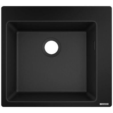 hansgrohe S51 S510-F450 Évier d'encastrement 450, noir graphite