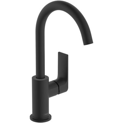 hansgrohe Rebris E Mitigeur lavabo monotrou 210 avec bec pivotant et vidage à tige, n