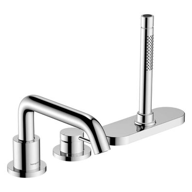 hansgrohe Tecturis S 3-Loch Einhebel-Wannenrandmischer mit sBox, Chrom