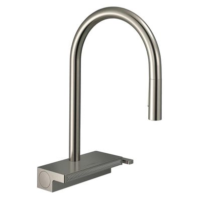 hansgrohe Aquno Select M81 Einhebel-Küchenmischer 170, Ausziehbrause, 3jet, Edelstahl