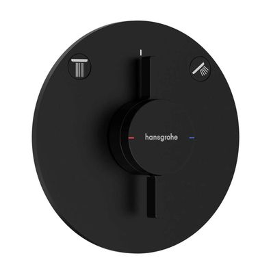 hansgrohe DuoTurn S Mischer Unterputz für 2 Verbraucher, Mattschwarz