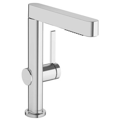 hansgrohe Finoris Einhebel-Waschtischmischer 230 mit Ausziehbrause, 2jet und Push-Ope