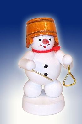 Weihnachtsdekoration Schneemann mit Triangel Höhe 8cm NEU Schnee Eismann