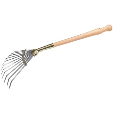 IDEAL-Kleinfächerbesen mit 40 cm Buchenstiel - Hochwertiger Federstahl