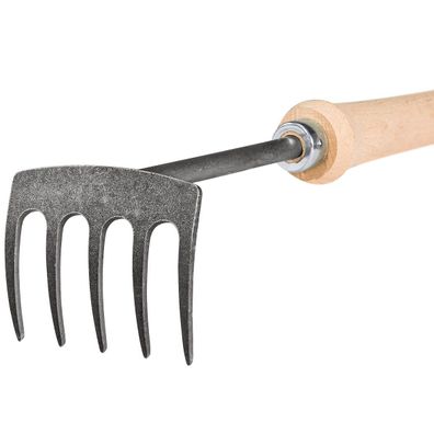 IDEAL-Handrechen mit 40 cm Buchenstiel - Hochwertiger Vergütungsstahl