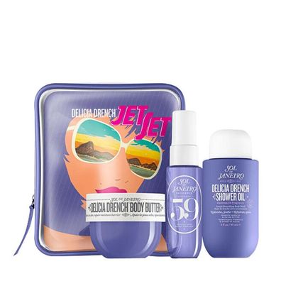 Delicia Drench Jet Set - Shower Oil - 90ml + Body Butter - 50ml + Scented Mist - 30ml