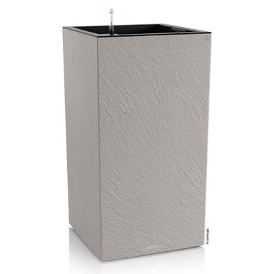 LECHUZA® Pflanzgefäße CANTO Slatestone 40 high Lichtgrau All-in-One