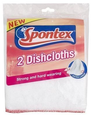 Spontex Geschirrtuecher Set, 2 Stueck - Hochwertige Kuechenhandtuecher