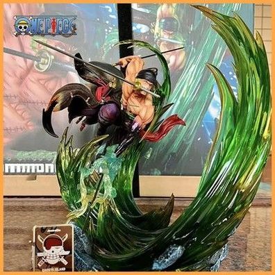 One Piece Figur Roronoa Zoro Anime Figuren Gk Leuchtende PVC Statue Modell