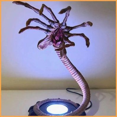 Alien Facehugger Lampe Nachtlicht, Blinkende Halloween-Kürbis-Dekoration mit LED